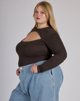 Porthole Long Sleeve Tee - Espresso Brown