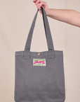 Shopper Tote Bag in Washed Grey