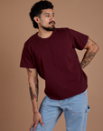 Burly Tee - Red Wine