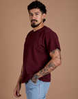 Burly Tee - Red Wine