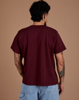 Burly Tee - Red Wine
