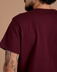 Burly Tee - Red Wine