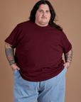 Burly Tee - Red Wine