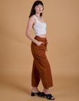 Try-A-Style Corduroy Drop Pocket Cargo Pants - Burnt Terracotta *FINAL SALE*