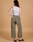 Try-A-Style Corduroy Drop Pocket Cargo Pants - Khaki Grey *FINAL SALE*