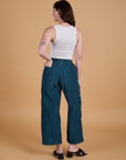 Try-A-Style Corduroy Drop Pocket Cargo Pants - Lagoon *FINAL SALE*