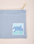 Close up of Pencil Pouch in Periwinkle