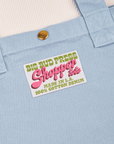 Shopper Tote Bag in Periwinkle close up