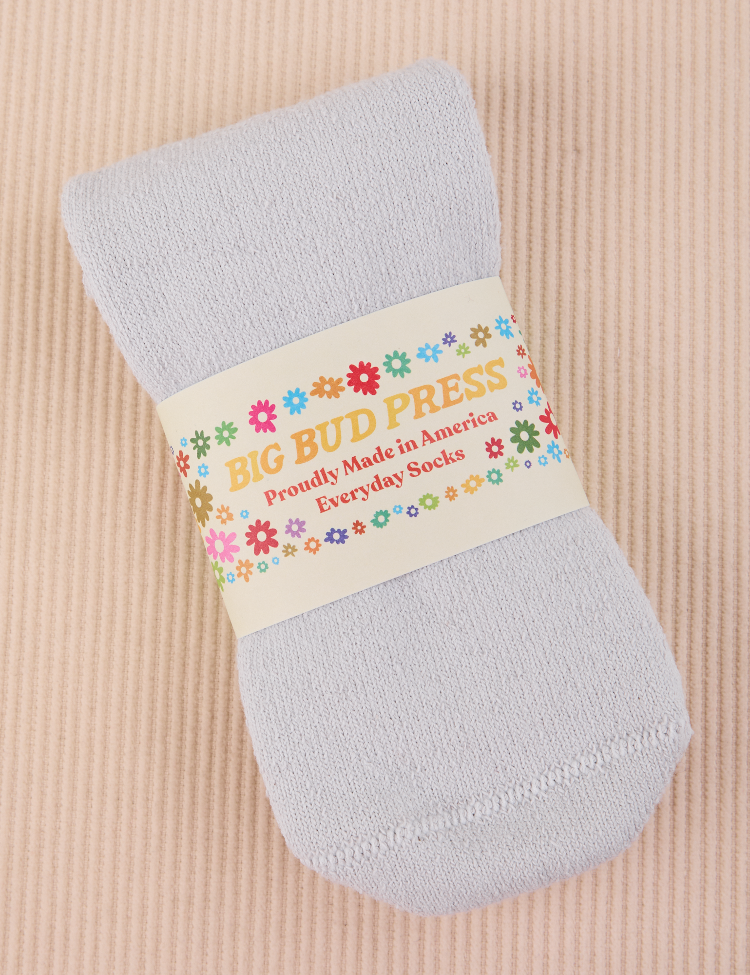 Thick Crew Sock in Dishwater White