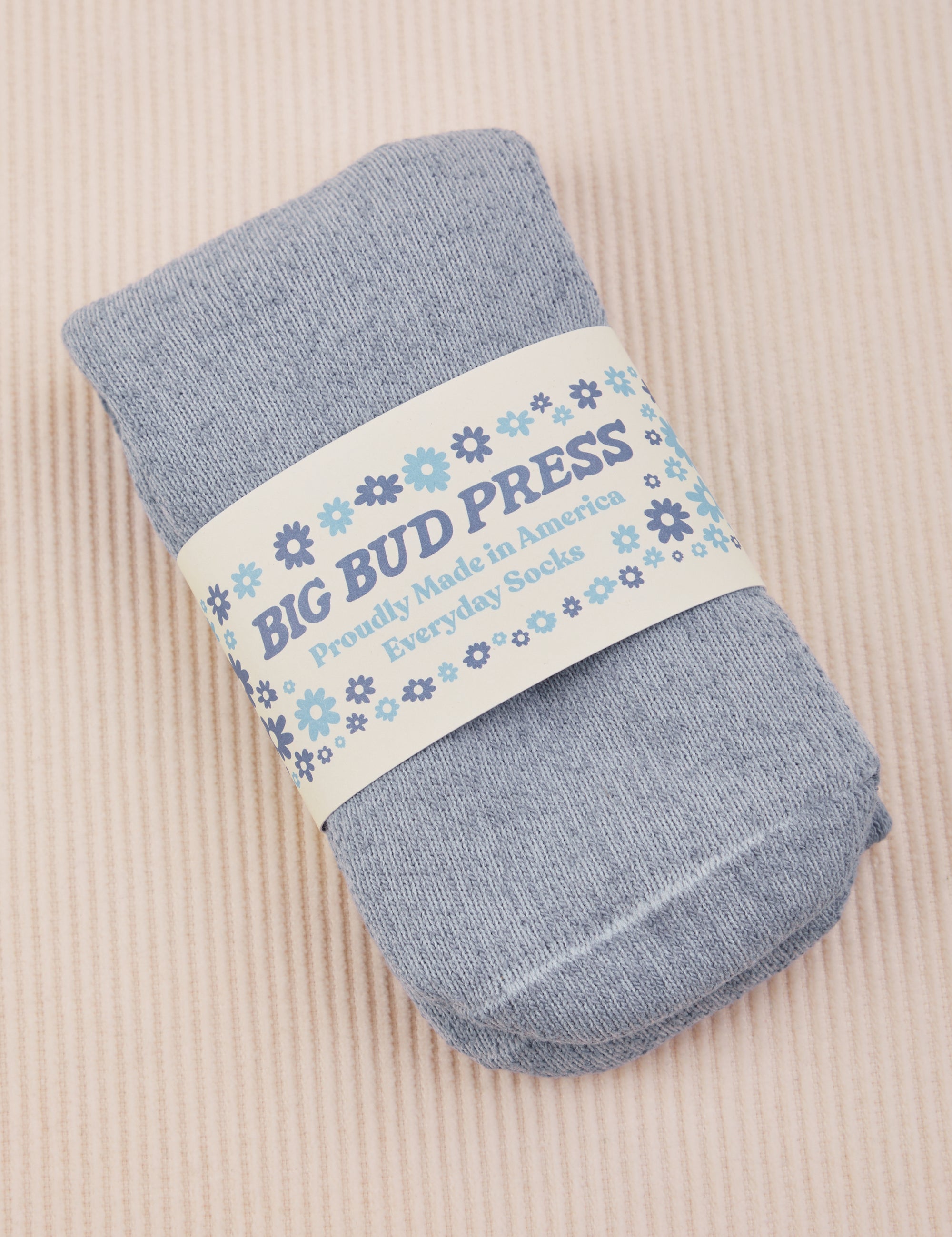 Periwinkle Thick Crew Socks