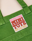 Lawn Green Mini Tote Close Up