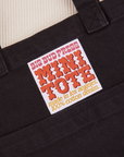 Black Mini Tote Bag close up