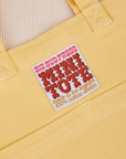 Mini Tote in Butter Yellow close up
