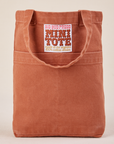 Mini Tote Bag in Clay Red
