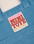 Greek Blue Mini Tote Bag close up