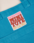 Mini Tote in Hawaiian Blue close up