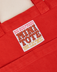 Mini Tote Bag mustang red close up