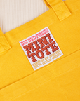 Mini Tote Bag in Mustard Yellow close up