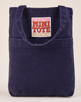 Mini Tote Bag in Navy Blue