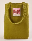 Mini Tote Bag in Olive Green