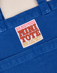 Royal Blue Mini Tote Bag close up