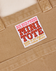 Tan Mini Tote Bag close up