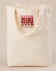 Mini Tote Bag in Vintage Tee Off-White