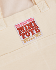 Vintage Tee Off-White Mini Tote Bag close up