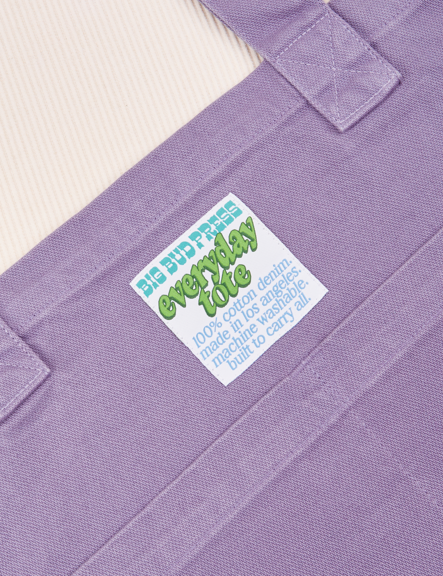 Close up of Everyday Tote Bag in Faded Grape