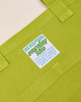 Close up of Everyday Tote Bag in Gross Green
