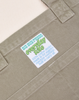 Close up of Everyday Tote Bag in Khaki Grey