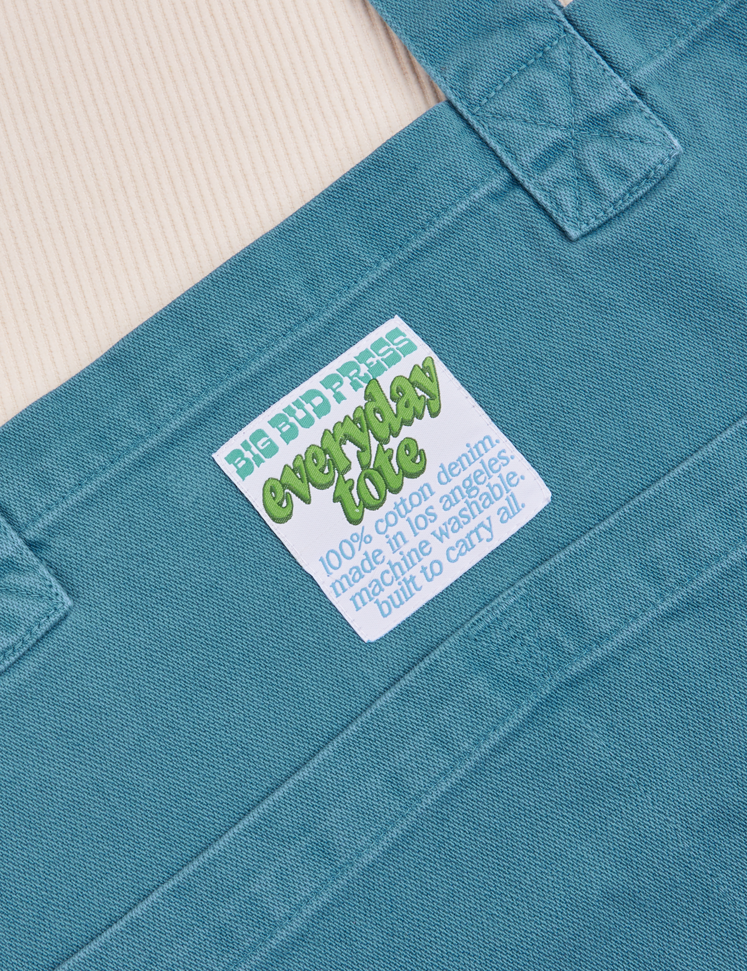 Close up of Everyday Tote Bag in Marine Blue
