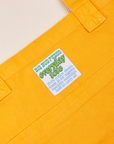 Close up of Everyday Tote Bag in Mustard Yellow