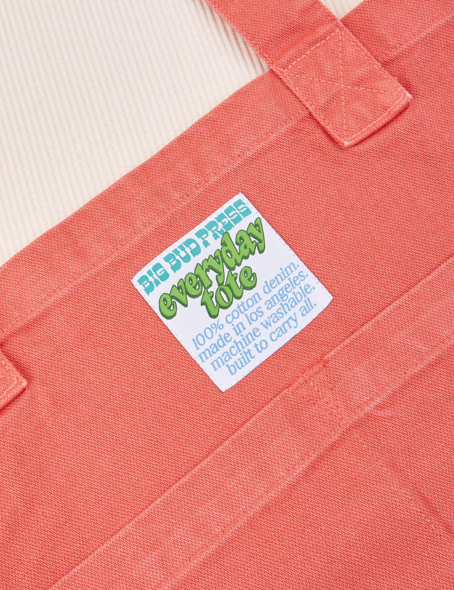 Close up of Everyday Tote Bag in Raspberry