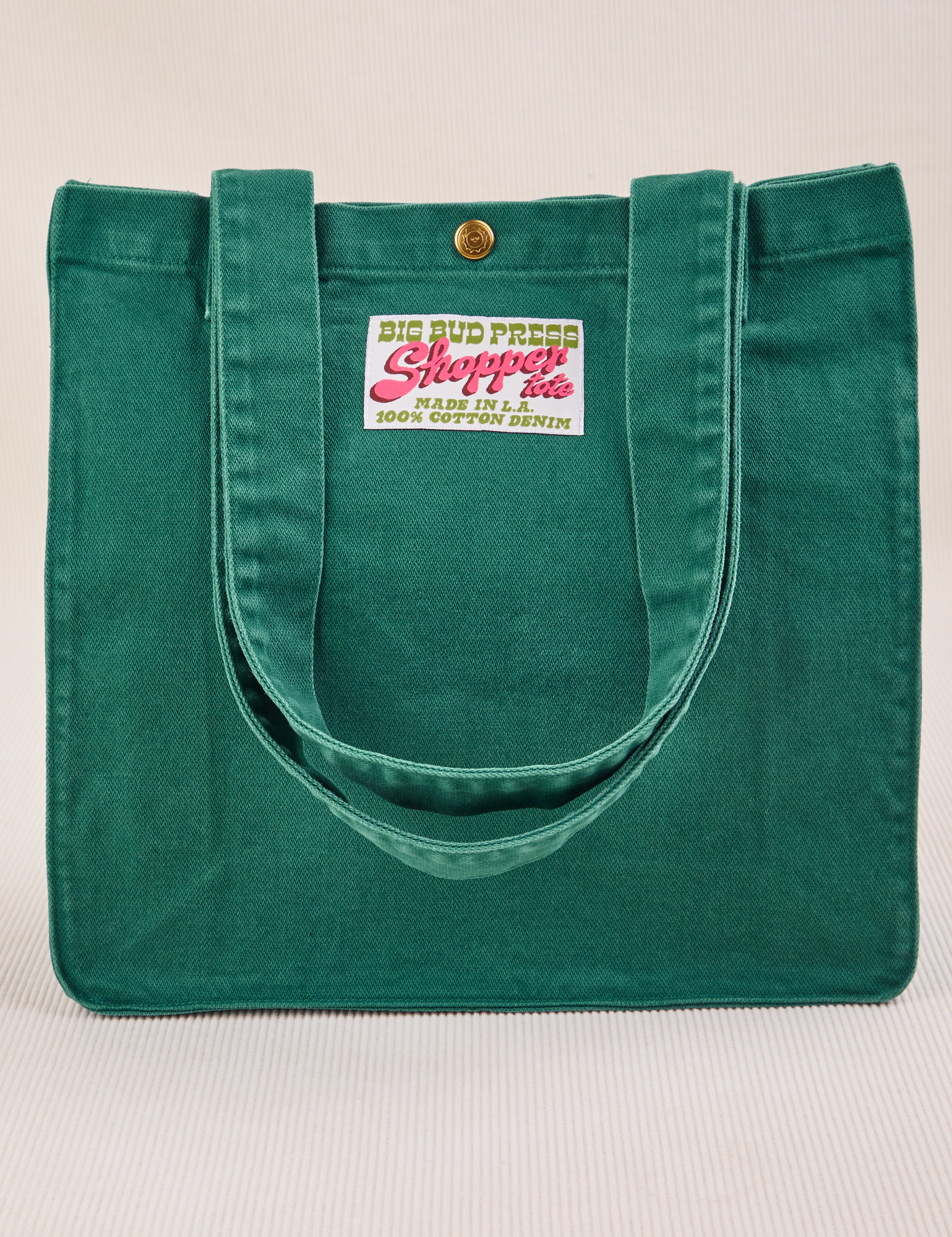 Shopper Tote Bag in Hunter Green