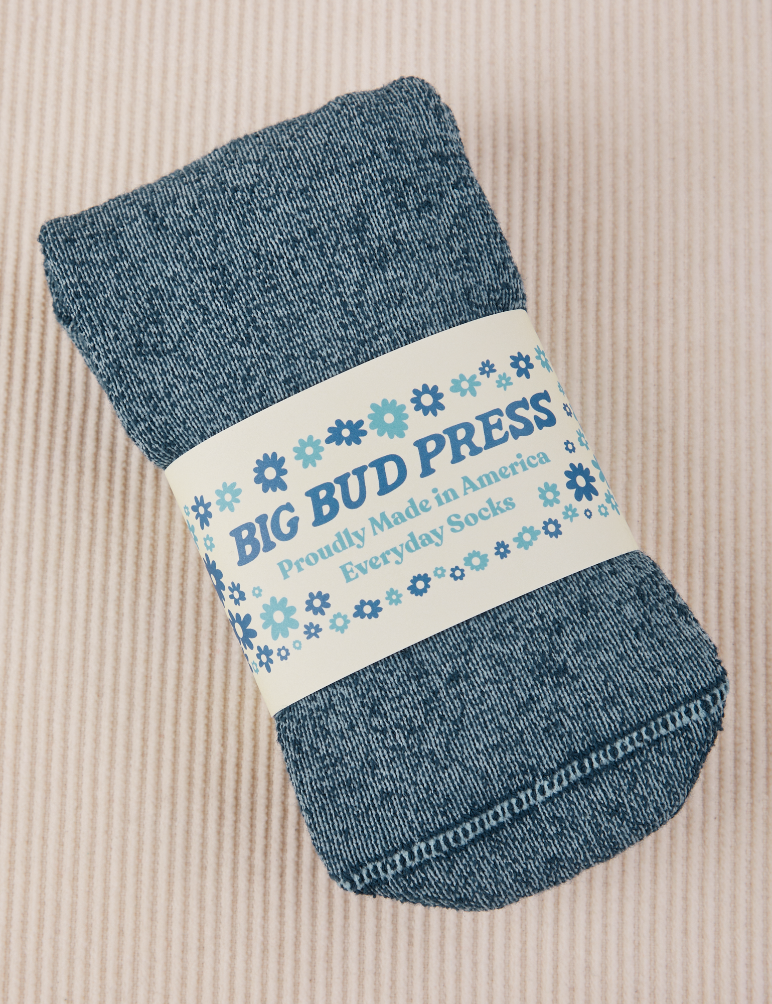Thick Crew Sock in Lagoon