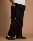 Drop Pocket Cargo Pants - Basic Black
