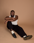 Drop Pocket Cargo Pants - Basic Black