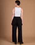 Drop Pocket Cargo Pants - Basic Black