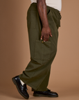 Drop Pocket Cargo Pants - Surplus Green