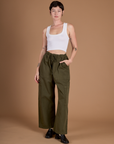 Drop Pocket Cargo Pants - Surplus Green