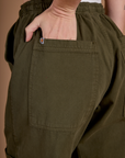 Drop Pocket Cargo Pants - Surplus Green