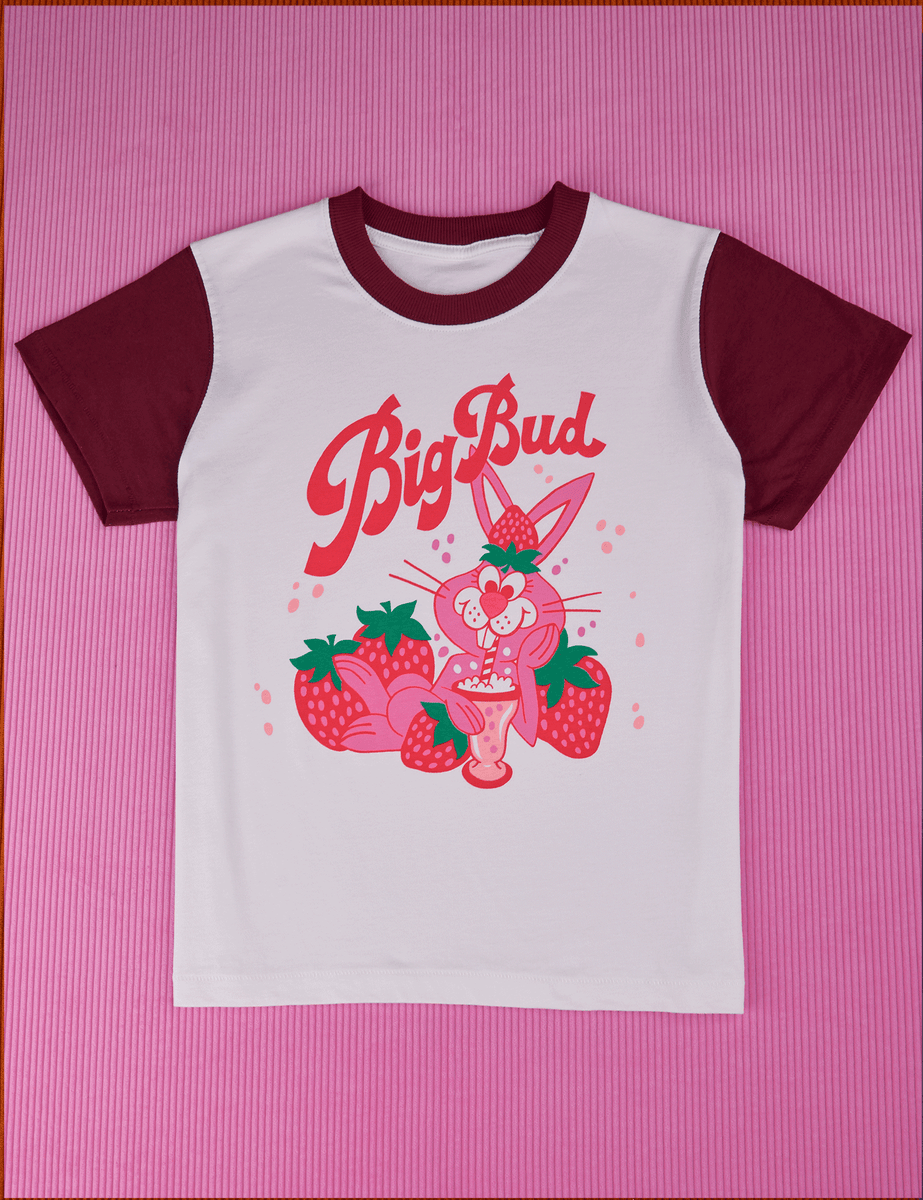 Vintage Tee - Strawberry Milk – BIG BUD PRESS