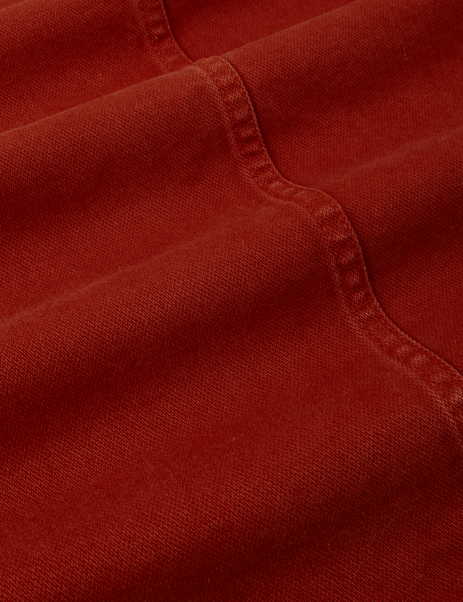 Denim Work Jacket in Paprika fabric detail