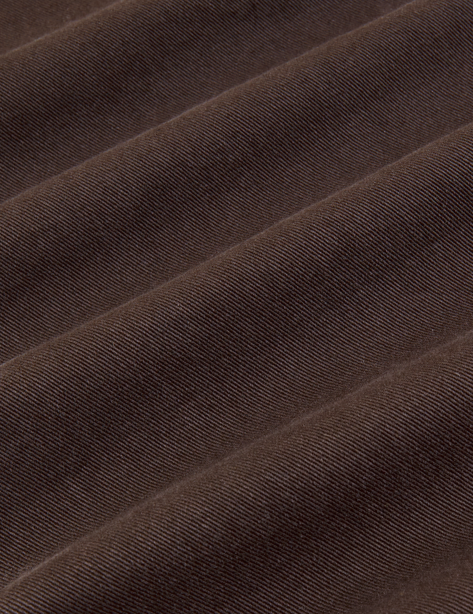 Short Sleeve Jumpsuit in Espresso Brown fabric detail