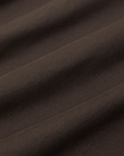 The Organic Vintage Tee in Espresso Brown fabric detail