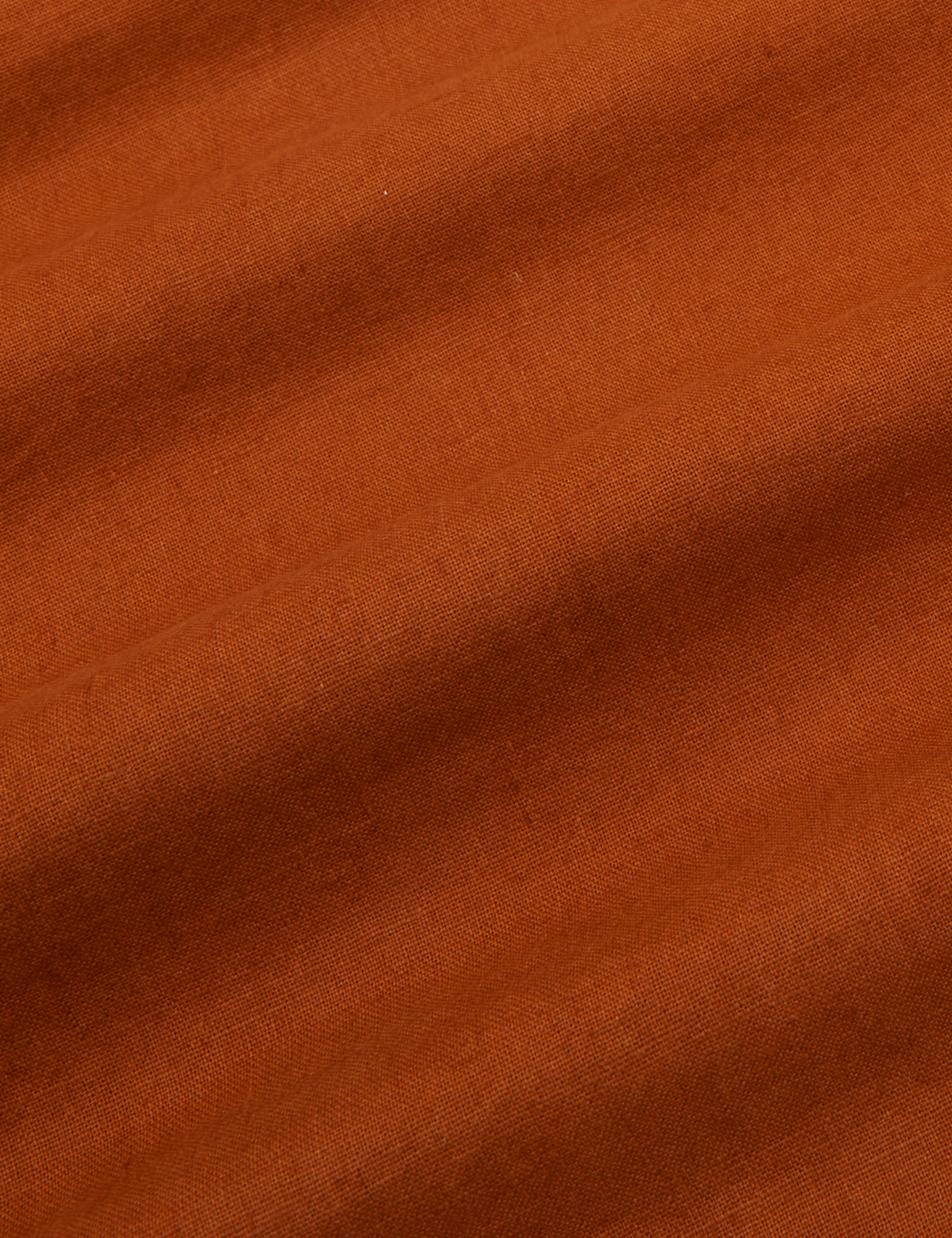 Pantry Button-Up in Burnt Terracotta fabric detail close up