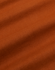 Pantry Button-Up in Burnt Terracotta fabric detail close up