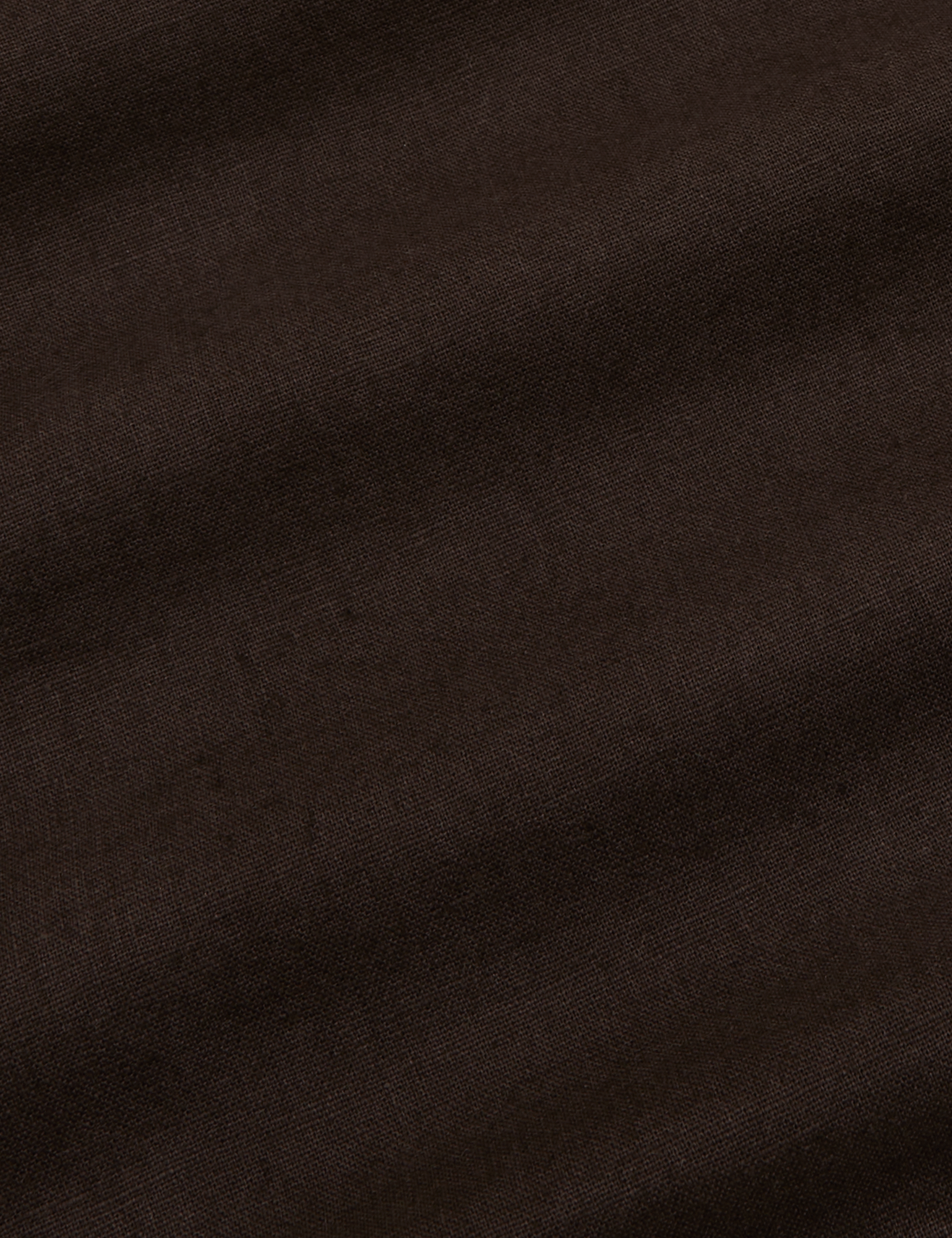 Pantry Button-Up in Espresso Brown fabric detail close up