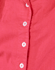 Pantry Button-Up in Hot Pink front close up showing buttons